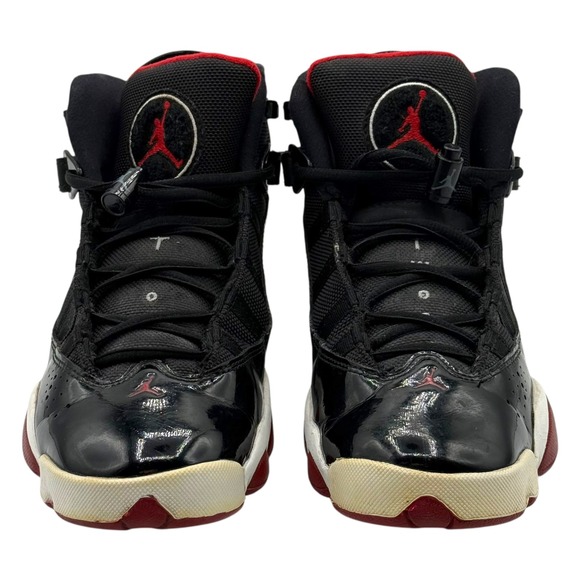 Nike Air Jordan 6 Rings Bred Black Red White Youth 7Y / Women's 8.5‎ 323419-062 - Picture 2 of 10